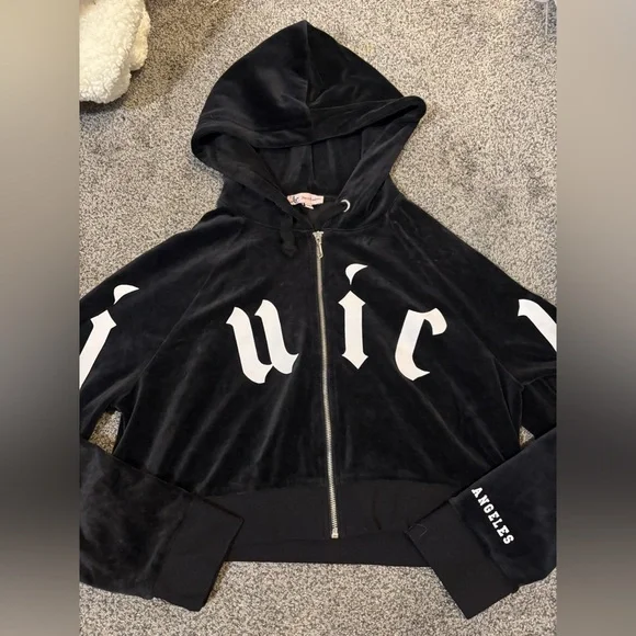 Juicy Couture Y2K Cropped Zip Up - Picture 1 of 4